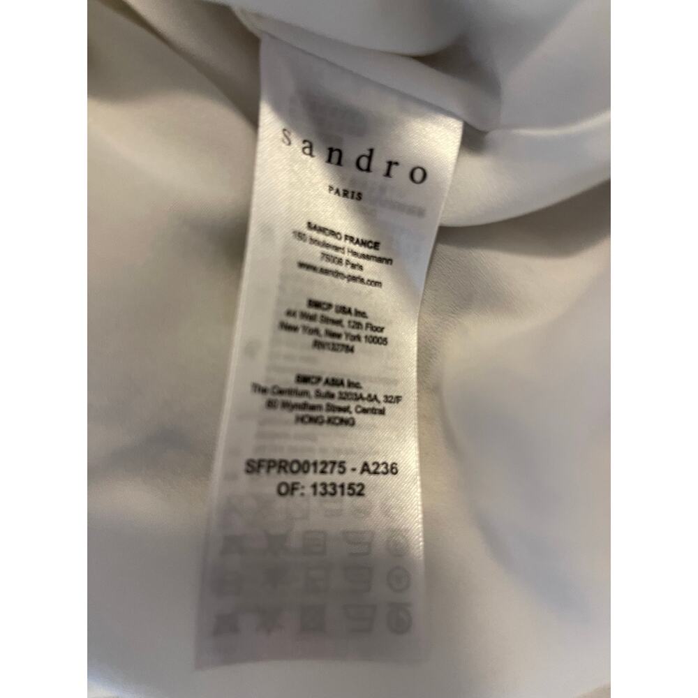 Sandro Paris Safari Toile Ruffle Midi Dress - Picture 10 of 11